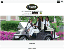 Tablet Screenshot of clearcreekvehicles.com